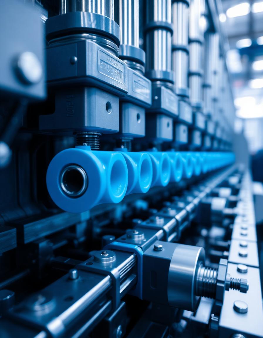 Plastic injection production line